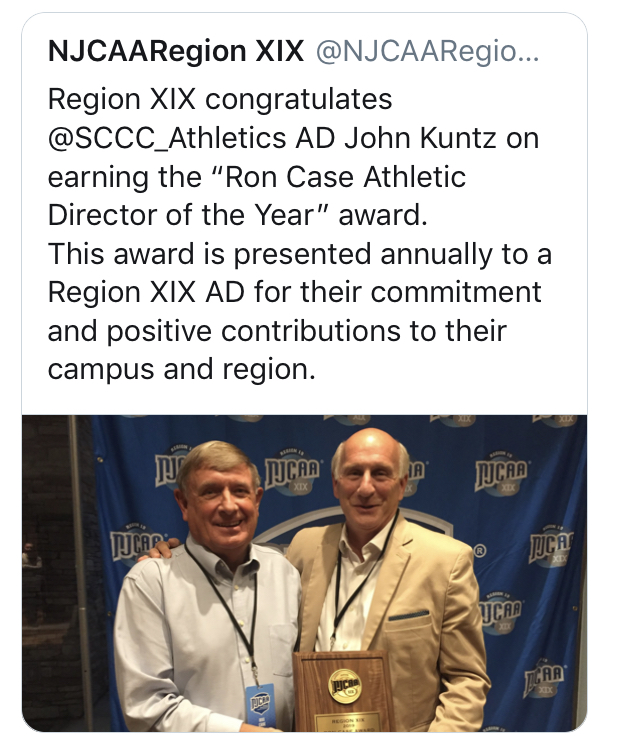 John Kuntz Receives Ron Case Award as Region Director of the Year