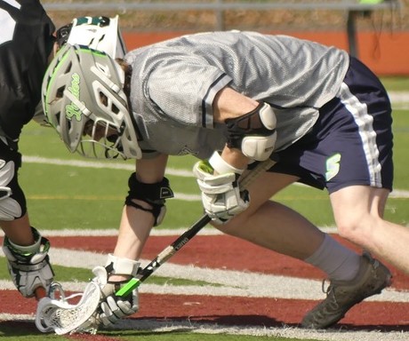 Chase Geer winning another faceoff.